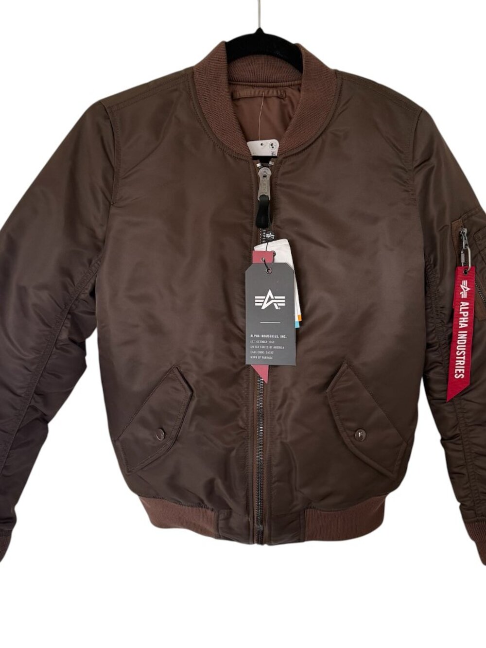 Alpha Industries Brown Bomber Jacket Free People NWT $200